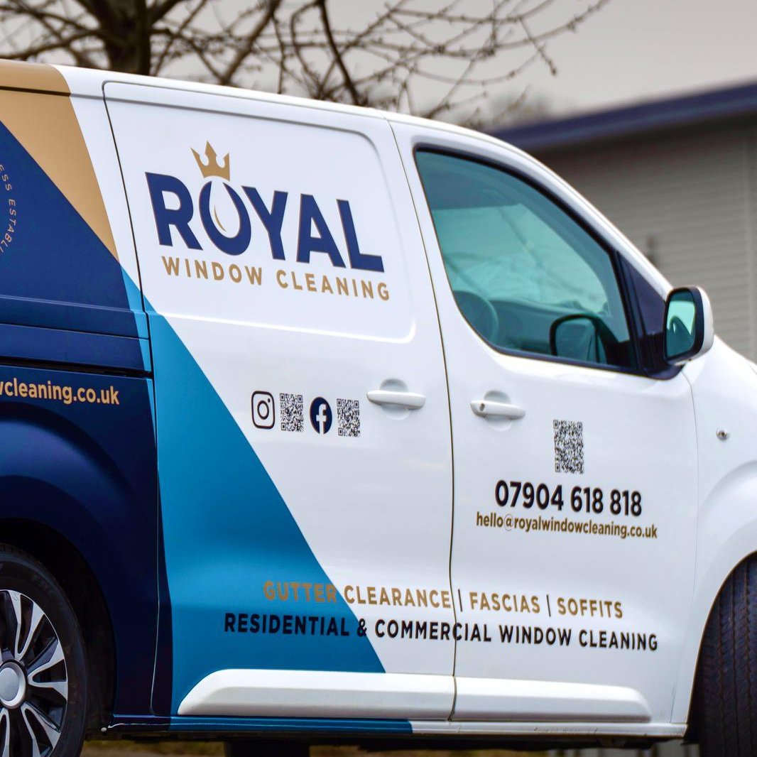 Royal Window Cleaning branded van showing our professional services