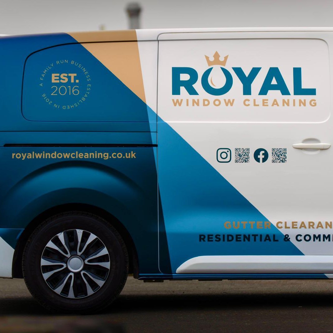 Royal Window Cleaning van displaying our range of services